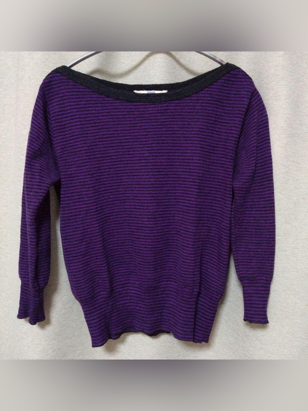 ZUCCA Wool Boat Neck Sweater